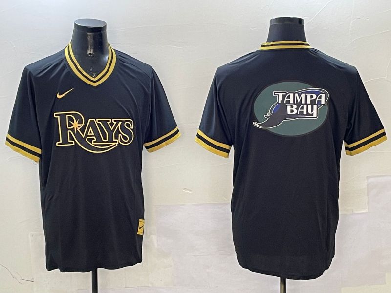 Men Tampa Bay Rays Blank Black Gold Game 2025 Nike MLB Jersey style 2->tampa bay rays->MLB Jersey